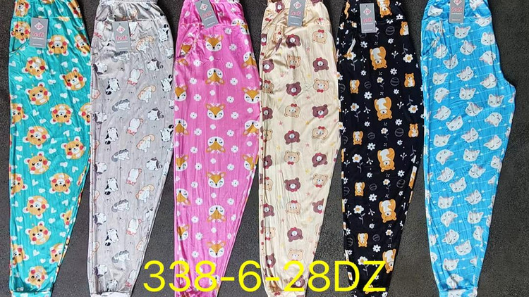شلوار گیاهی جیب دار طرحدار مارک لیدی(پک۶تایی عمده)ارسال رایگان