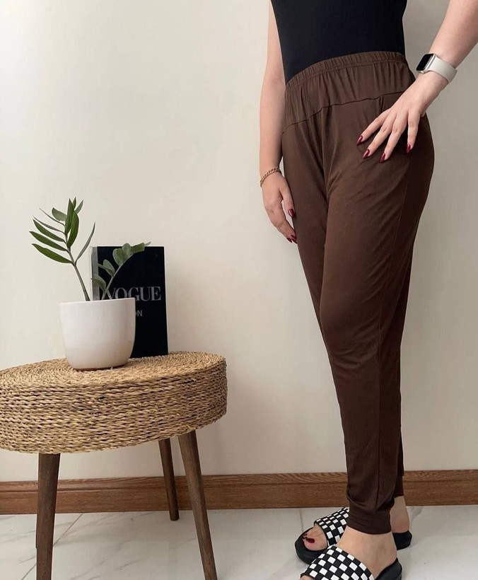 شلوار گیاهی پنبه جیب دار ساده رنگی مارک لیدی(پک۱۲عددی عمده)ارسال رایگان